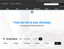 Tablet Screenshot of burnsmotors.net