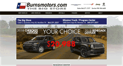 Desktop Screenshot of burnsmotors.com